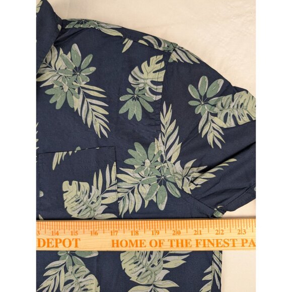 Jachs NY Mens Navy Floral Short Sleeve Shirt Small - Picture 3 of 8